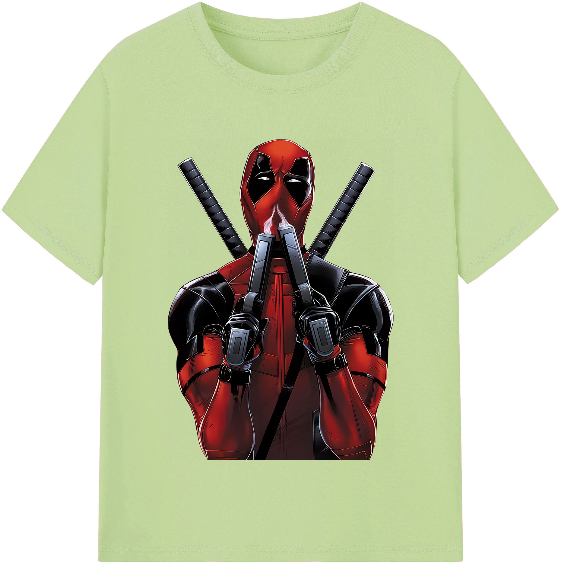 （画像用） Deadpool デッドプール 綿100％半袖Tシャツ（フロントプリント）